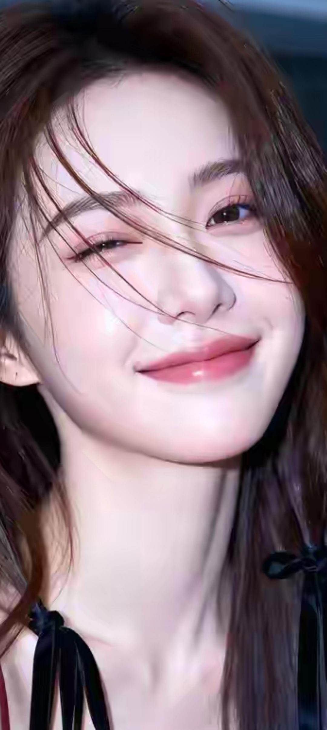 甜美笑容，温柔眼眸，散发迷人魅力！😊✨