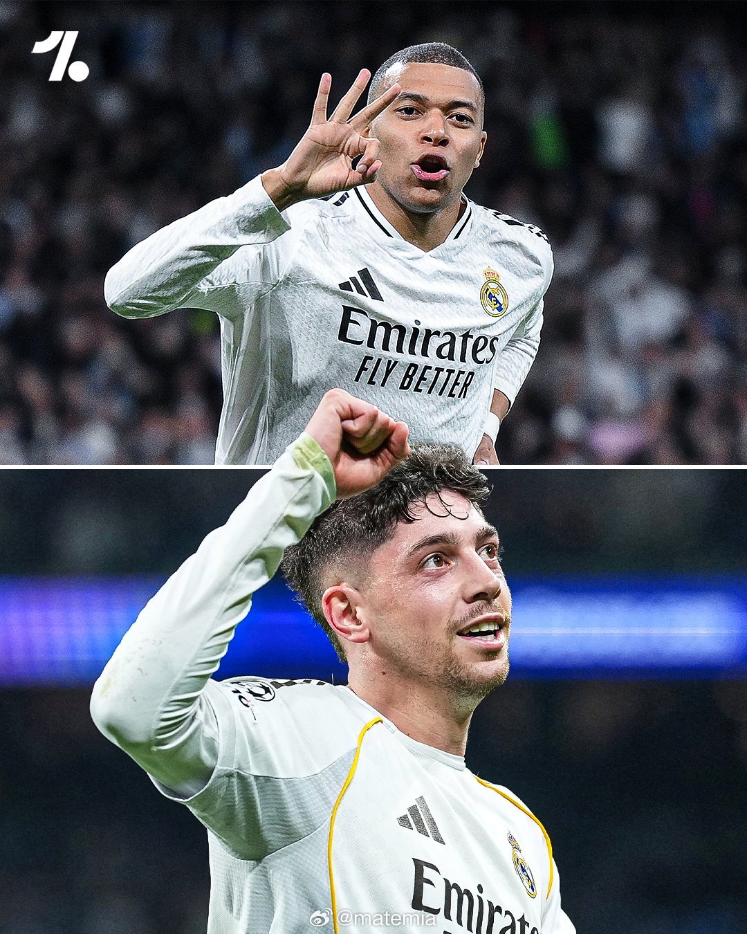 皇马3比0曼城 连续两个赛季，皇马球员都在伯纳乌球场对阵曼城时上演帽子戏法，上赛