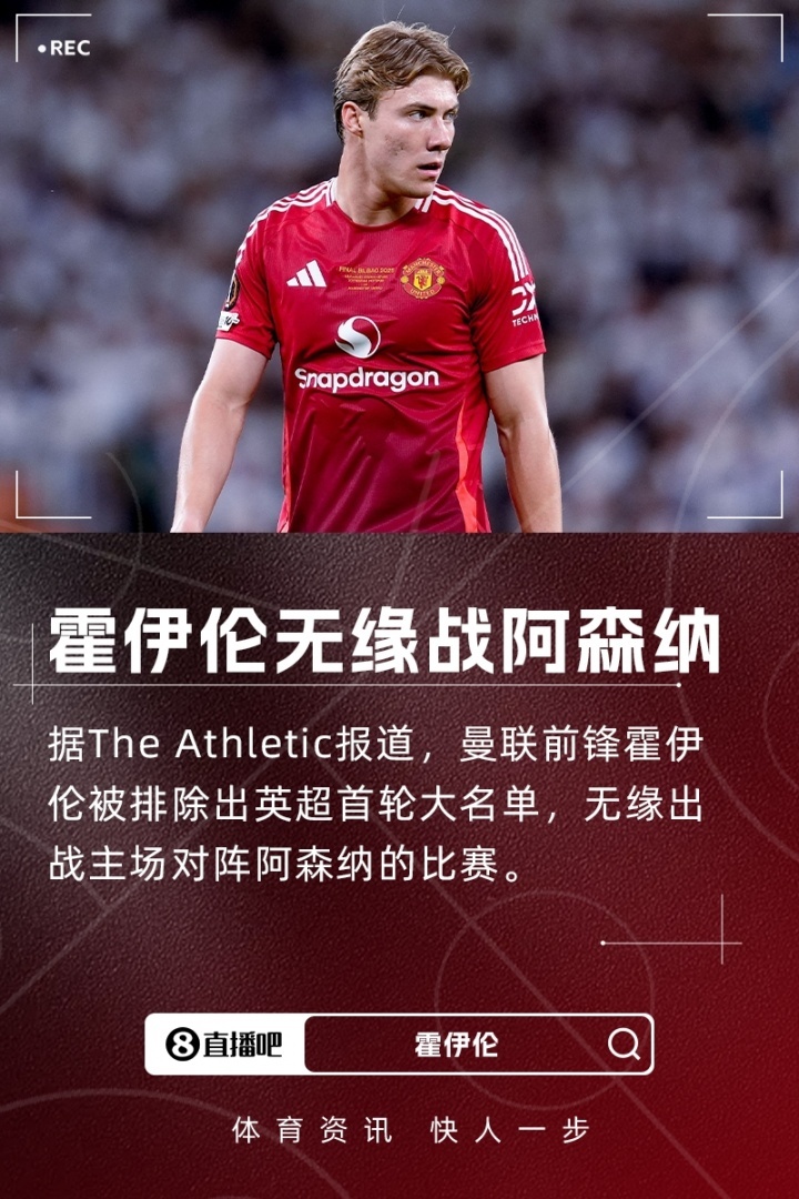 遭弃用！TA：霍伊伦落选曼联今晚名单，他被告知很难获得出场时间[并不简单]据《T