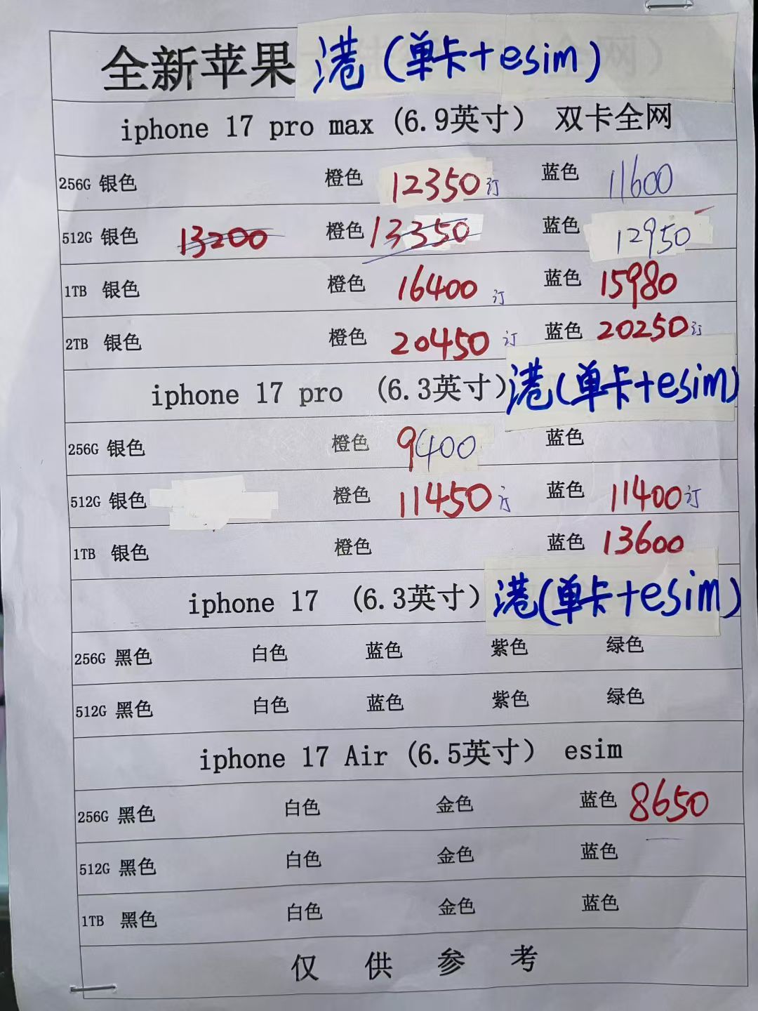 我收回港版iPhone 17不香的言论，简直是丧心病狂。 ​​​