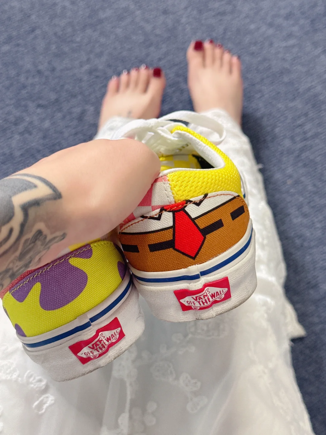 帆布鞋配长裙 有亿点可爱