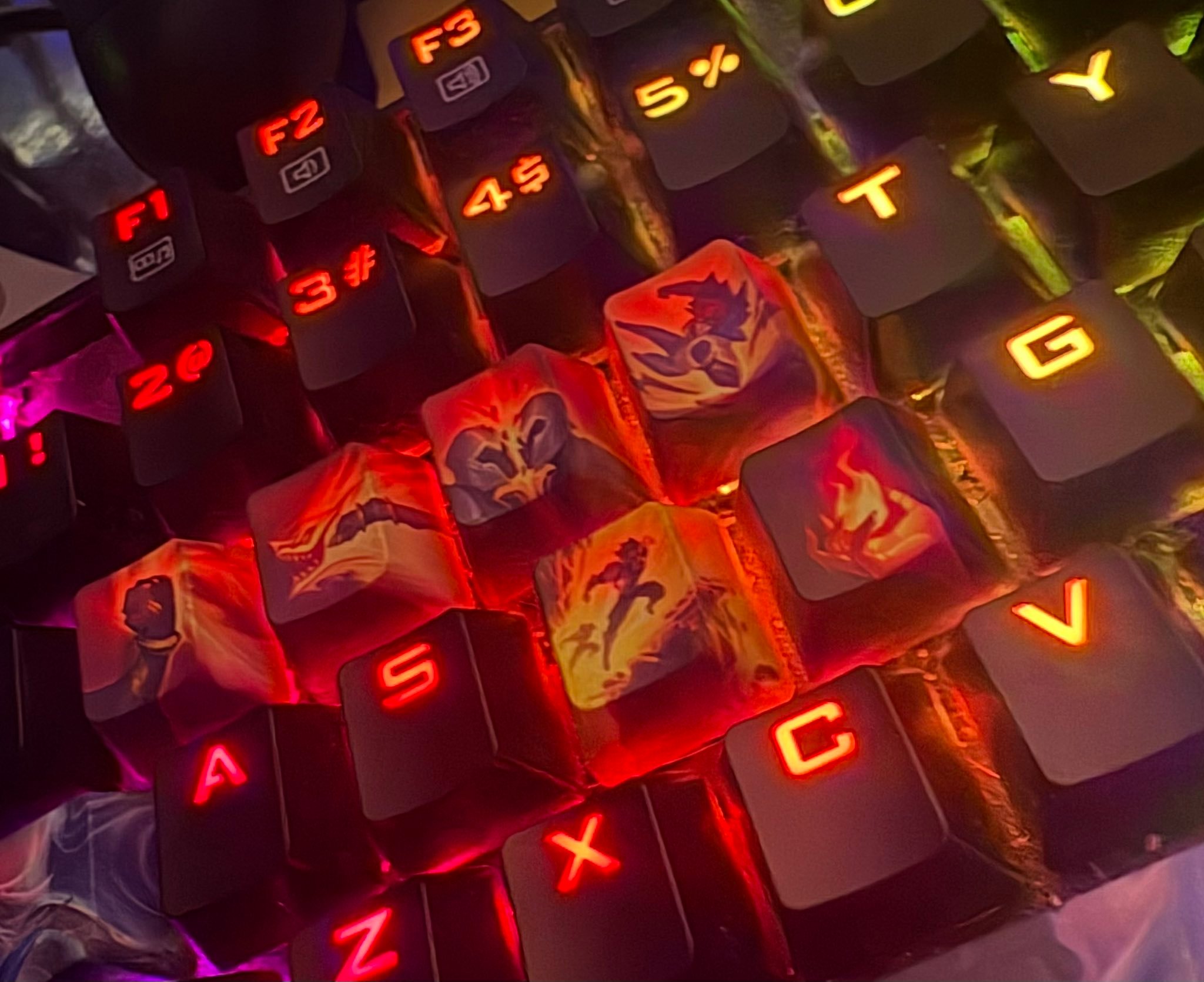 英雄联盟玩家的键盘 