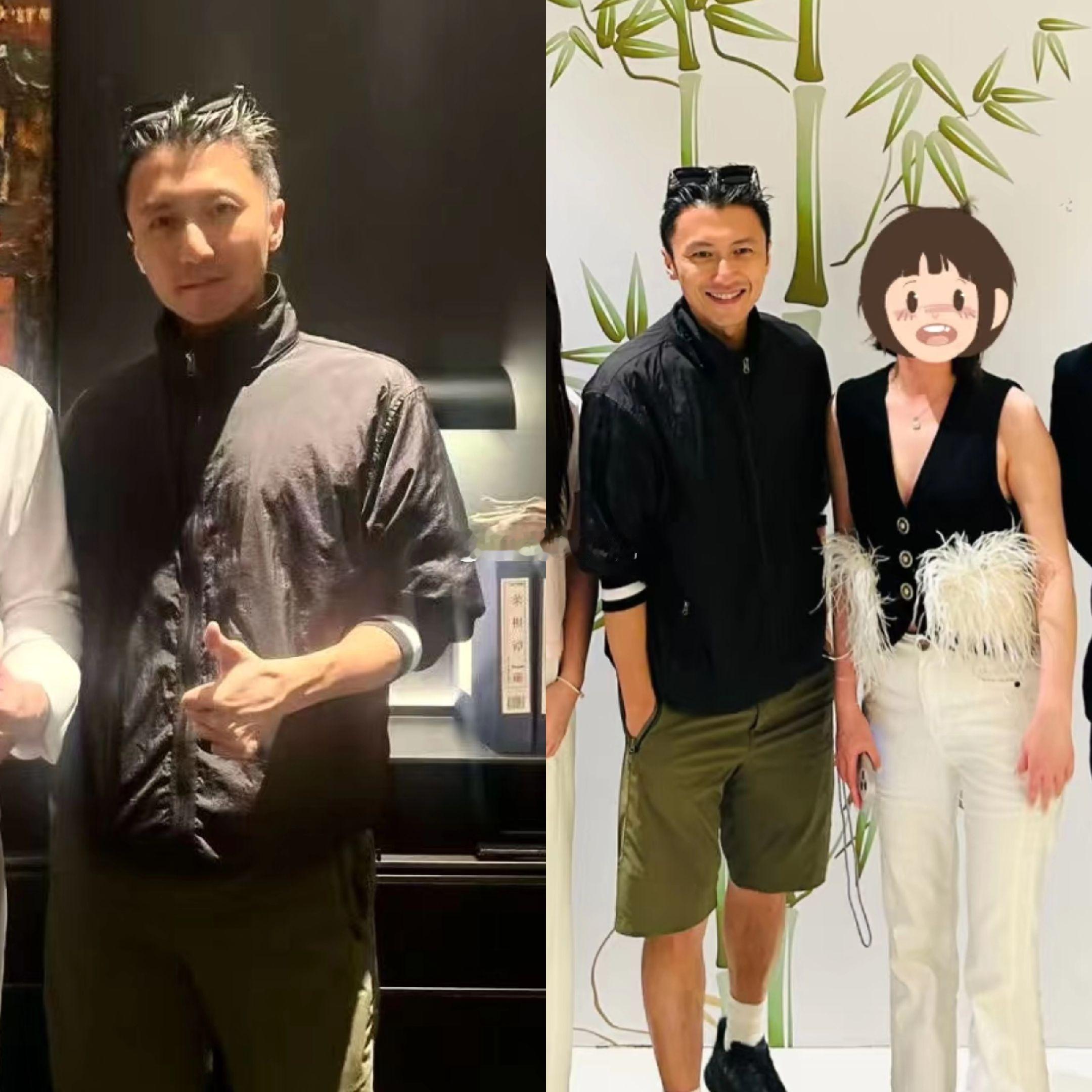 谢霆锋打卡迪拜唐堂中餐厅。最近谢霆锋带着儿子迪拜旅游，被不少粉丝偶遇，还与打卡了