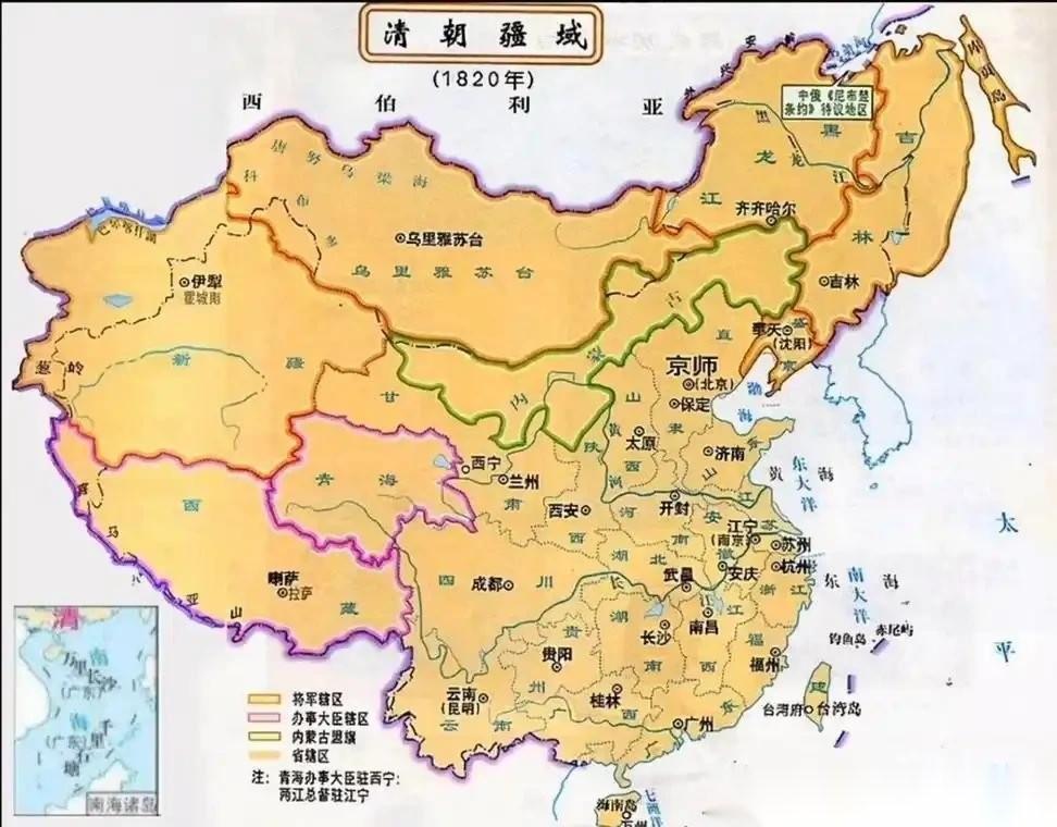 所谓清朝领土贡献论其实是近代因为列强入侵，为了保住现有领土不被瓜分，不得不提出的