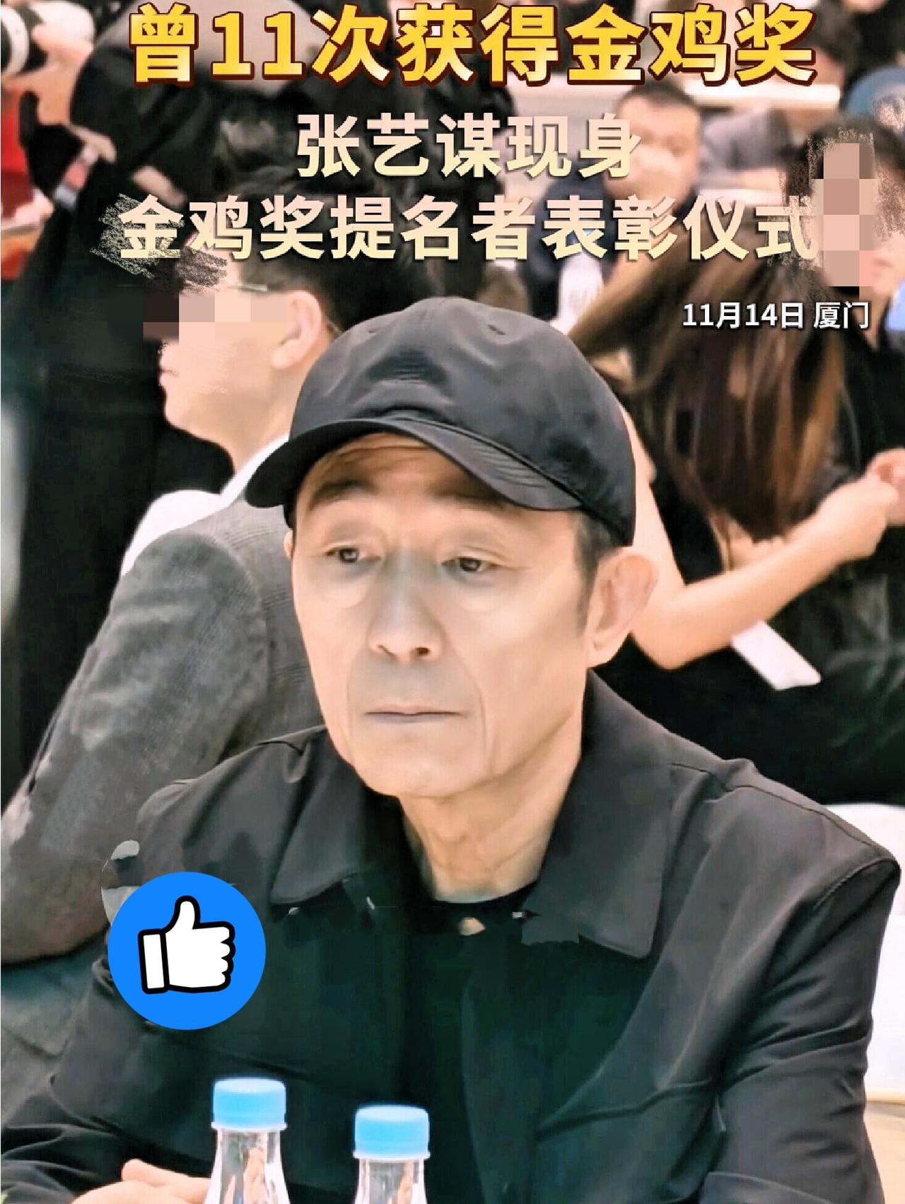 刚刚查了张艺谋
怎么也没有想到
75岁的张艺谋，居然一个人出席了金鸡奖提名者表彰