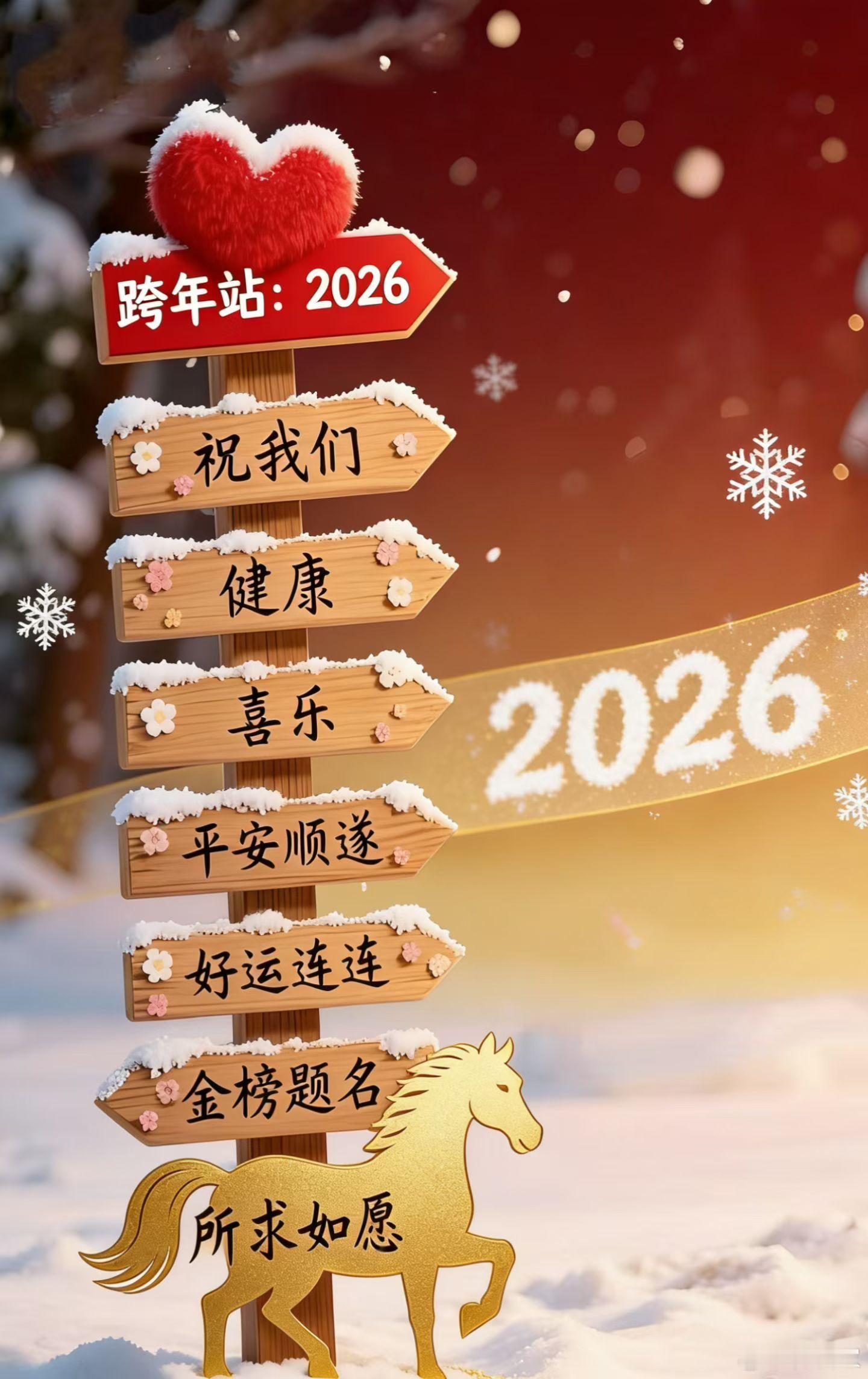 今天是2026年的第一天。致自己、致家人、致亲爱的朋友们：愿平安常伴，顺遂相随，
