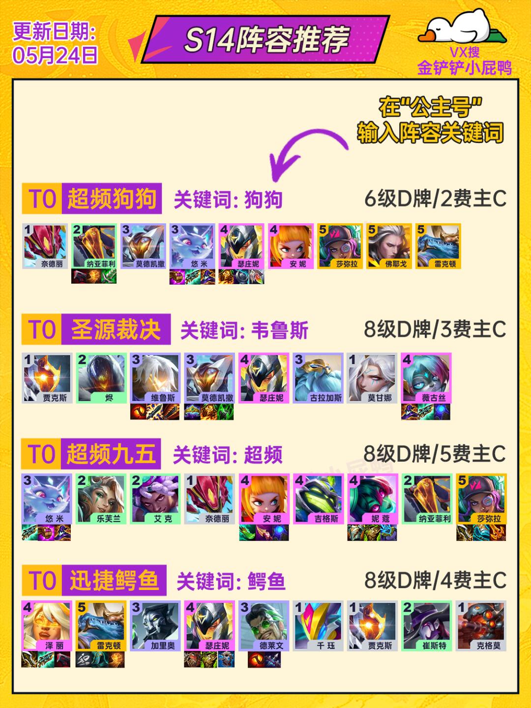 5月24日九大阵容推荐，超频体系依旧强势！