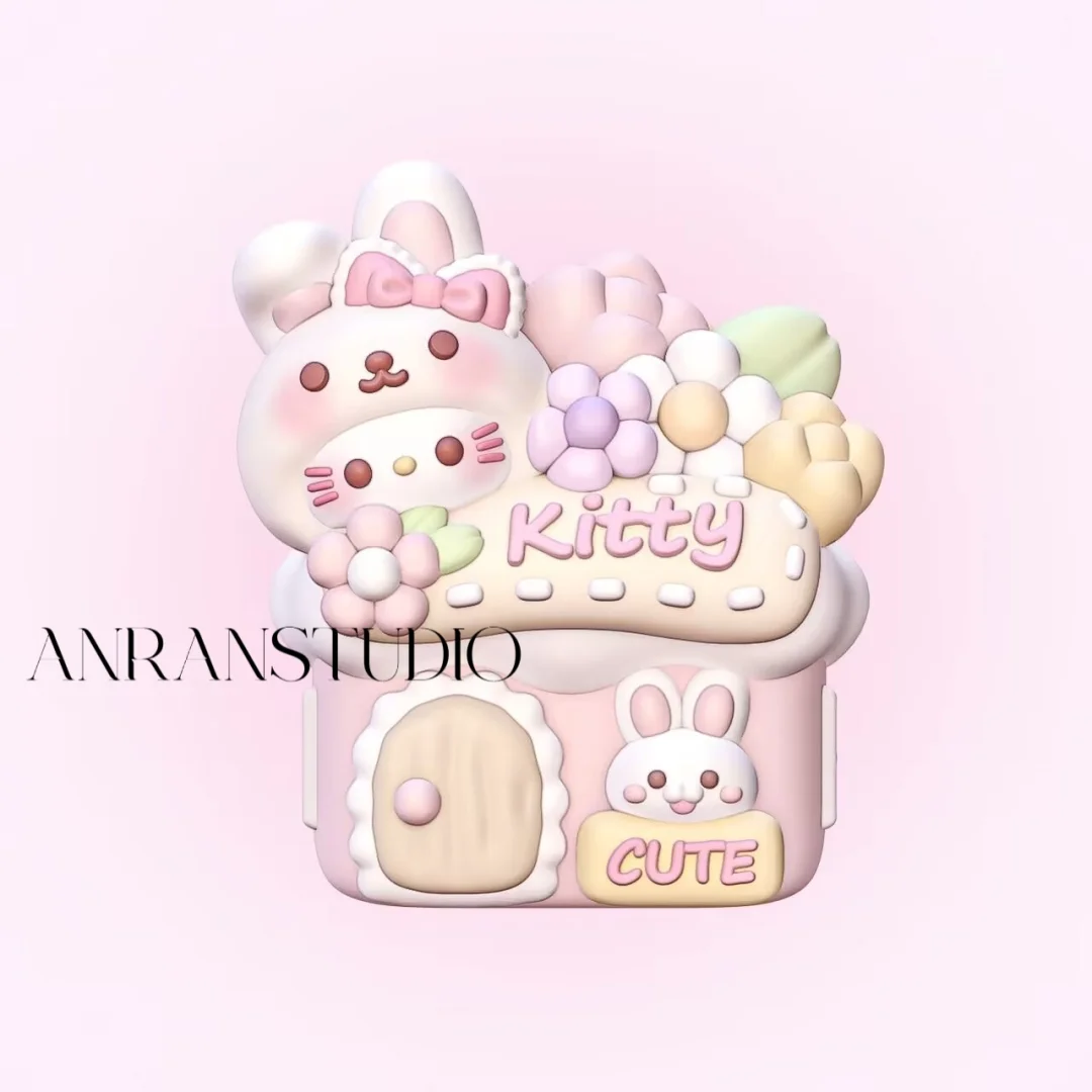 花园系列Kitty花房笔筒【3D硅胶模具】