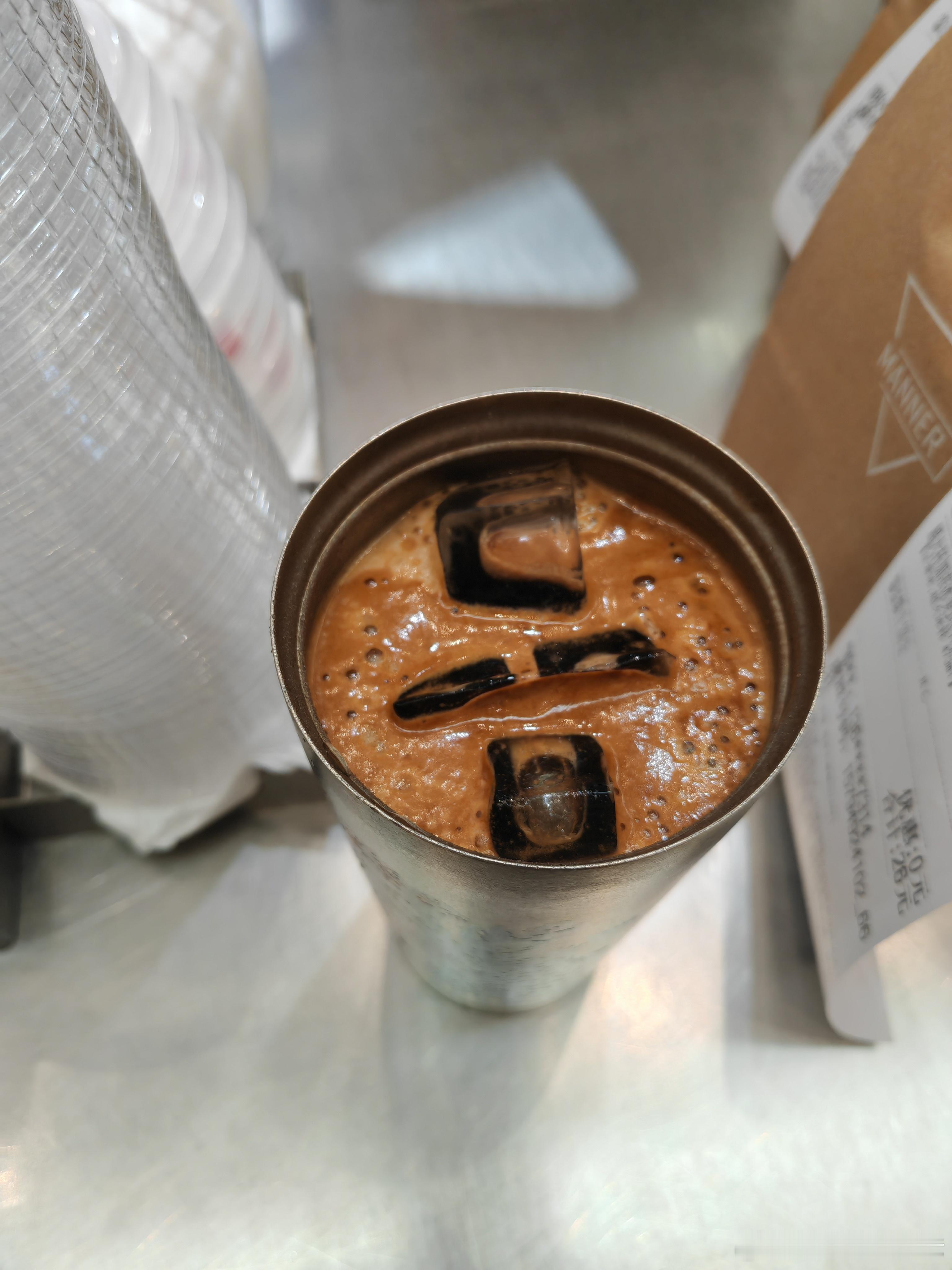 manner的干姜美式，自带杯10元，喝起来很舒服！ 