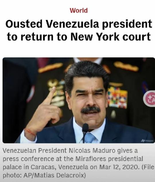 多家媒体3月24日报道，委内瑞拉总统马杜罗及其妻子将于2026年3月26日（本周