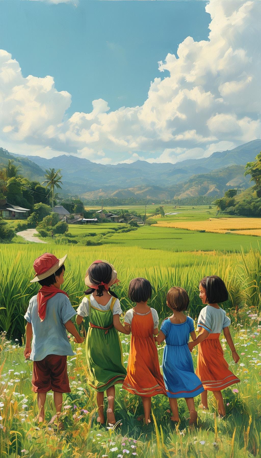 现在的孩子实在是太卷了，放假就应该去农村体验生活，亲近土地，沾沾地气，舒缓身心 