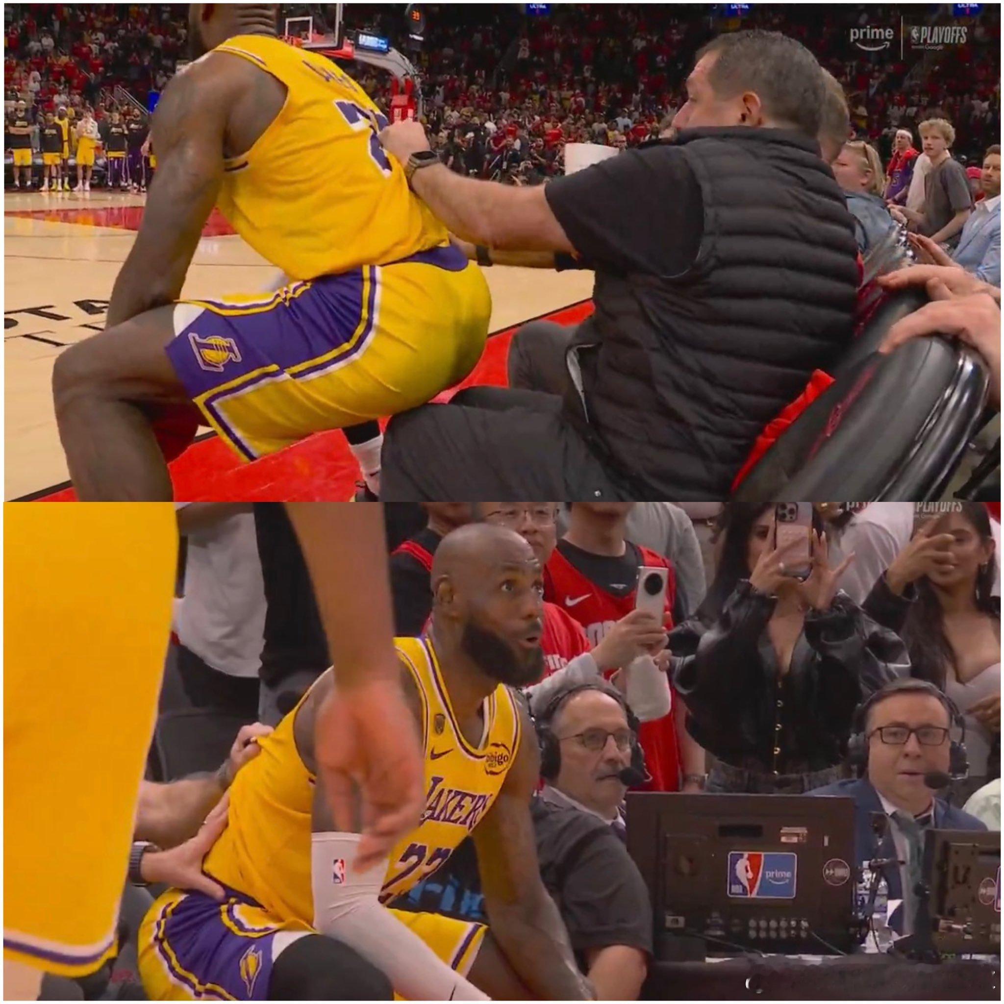 难怪41岁的老詹这么神勇，比赛中还能进行“充能”湖人vs火箭湖人3比0火箭