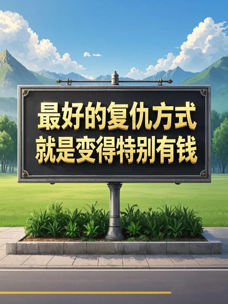 成年人就是爱搞钱

1. 余额的厚度，决定底气的硬度

2. 搞钱不是贪财，是给