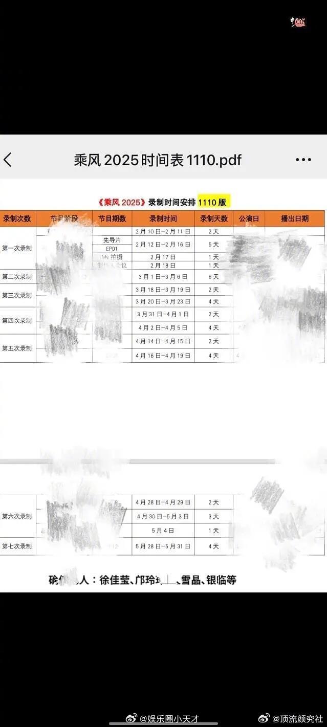 浪姐6的名单中，徐佳莹和邝玲玲基本已经确定了，第一次录制先导片在2025年2月份