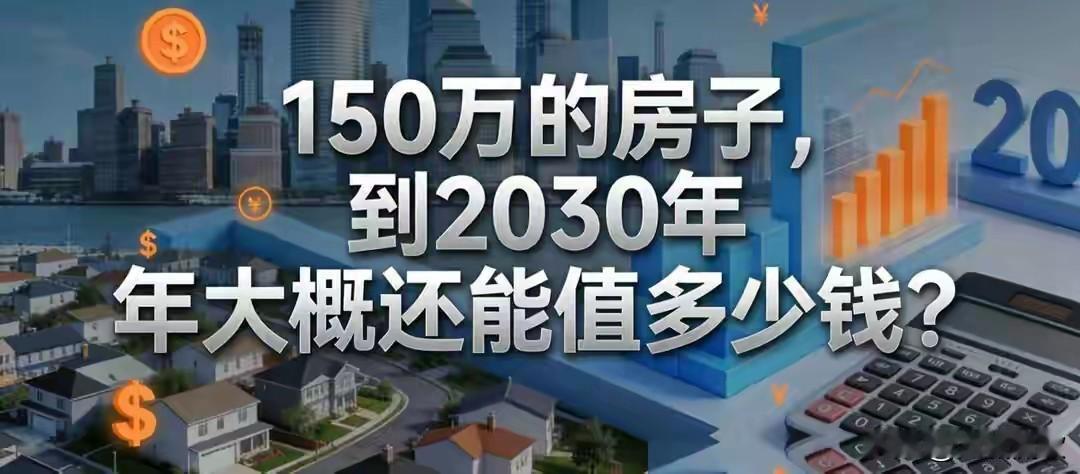 这是大家最关心的！
150w的房子，到2030年究竟还能值多少？

一线城市20