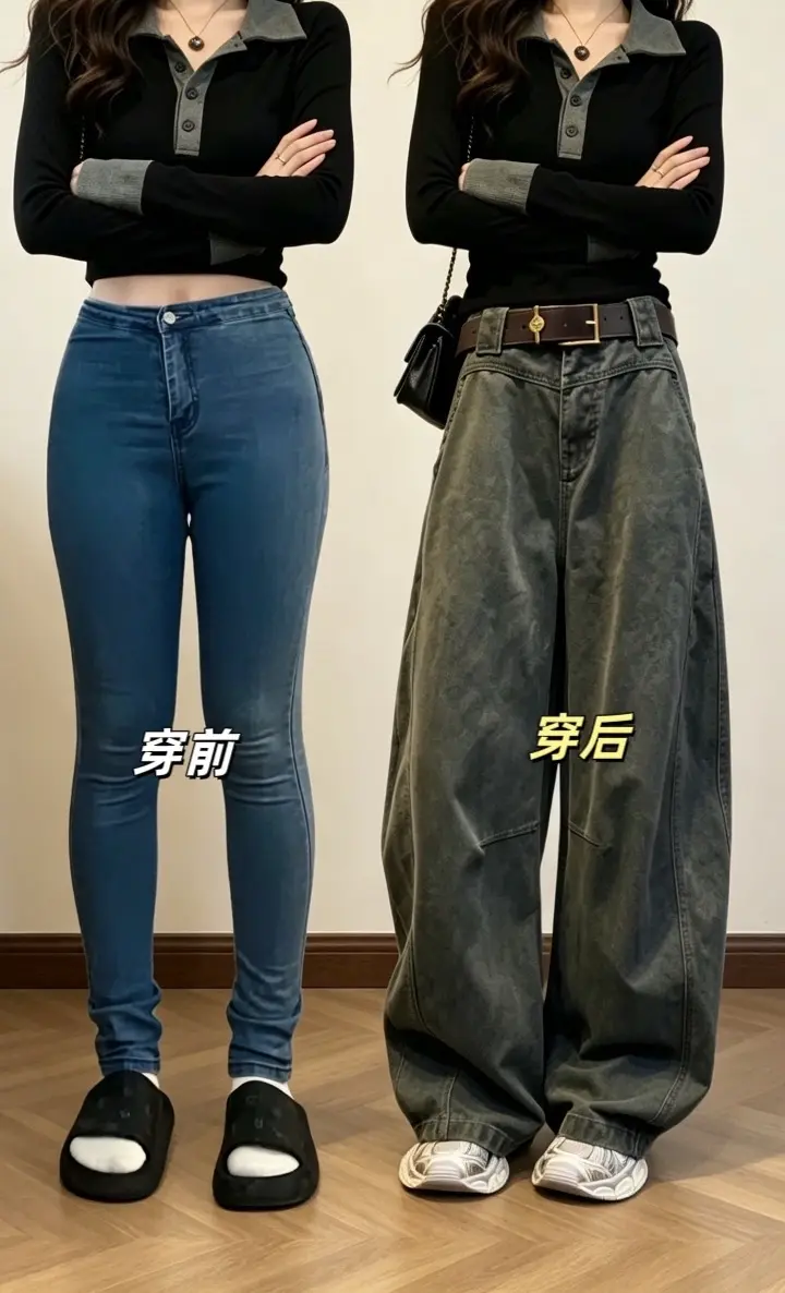 休闲减龄穿搭 好看的裤子怎么会嫌多 日常穿搭分享 通勤搭配 秋季新款