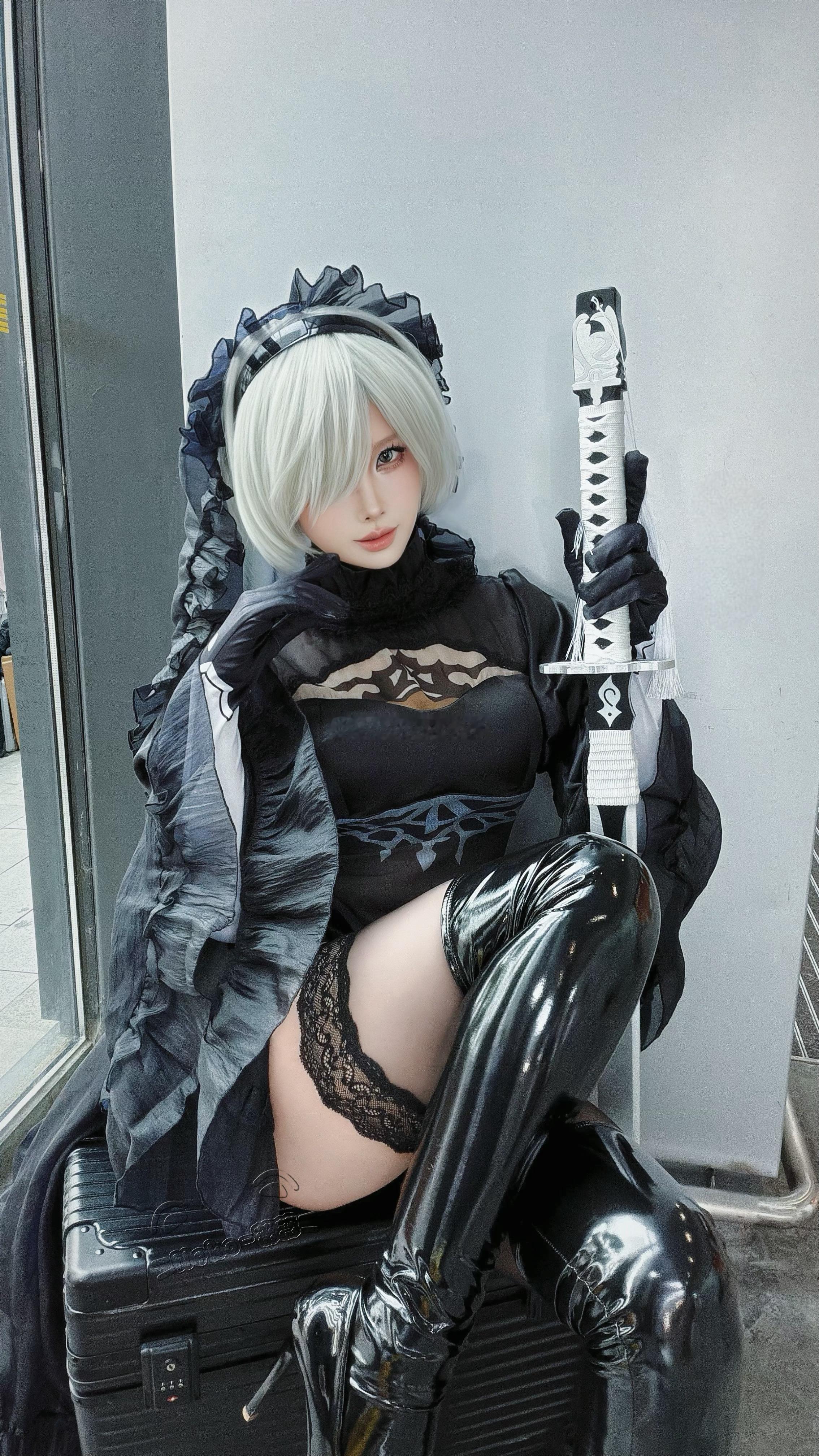 Neko_薇薇动漫仲夏狂欢季夏日cos盛典  2B黑花嫁 👗：