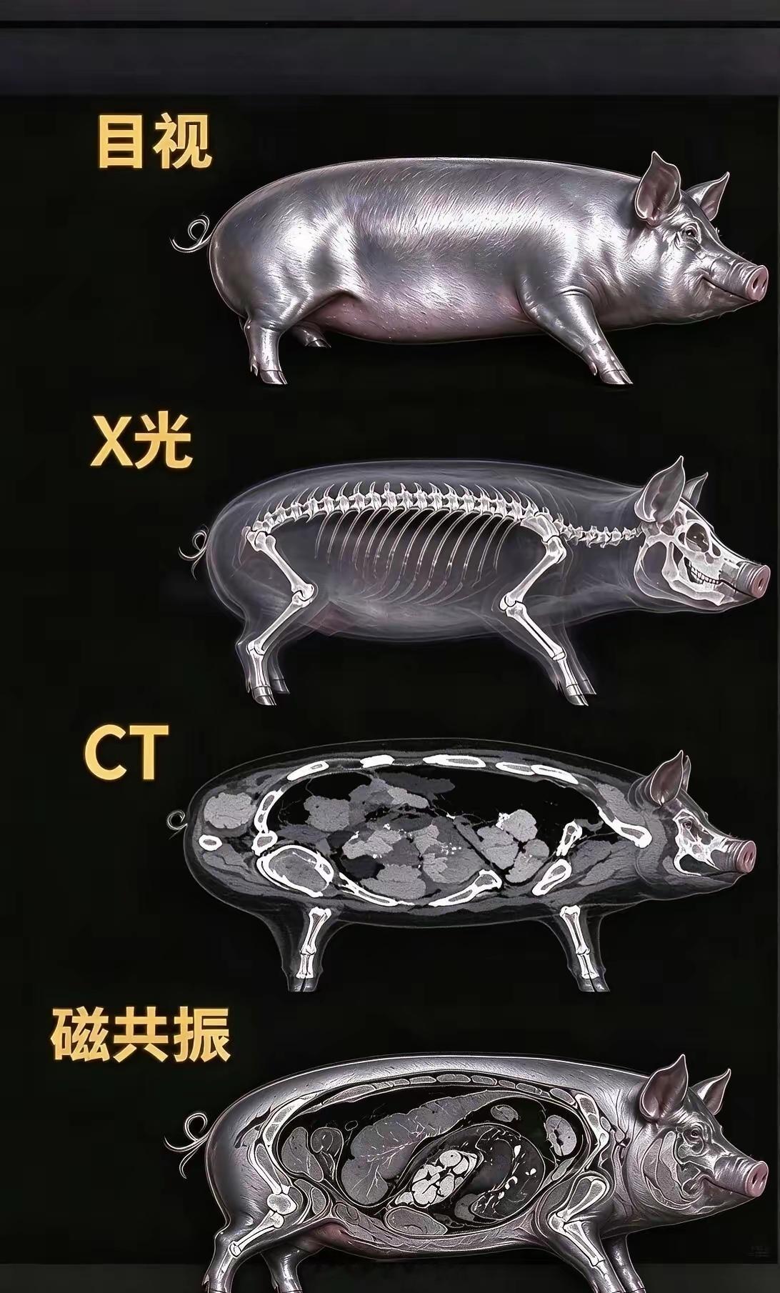 X线、CT和MRI的区别 ​​​