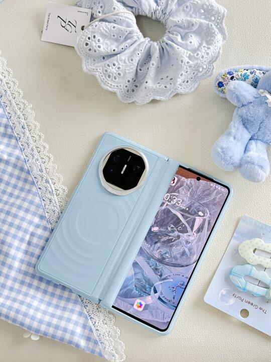 💦🌊*⁂华为MateX5冰蓝色❄️❄️❄️全包保护