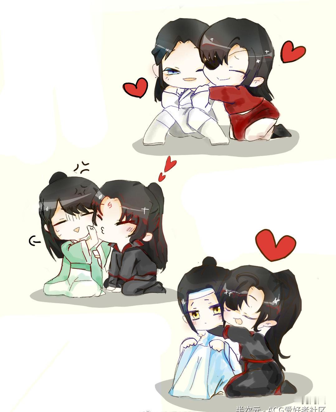 魔道祖师  天官赐福  冰秋  羡羡 ：位置不重要[允悲]半次元:孔阿岚 