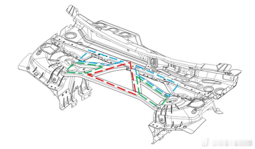 🔻图1怎么看这都是pma1的前车身，加了结构加强件🔻图2 3 4分别是001