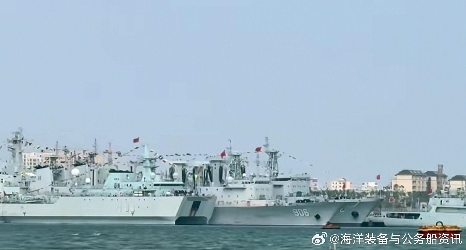 人民海军 【海军】海军的903A改进型综合补给舰（892舰和893舰）观景视角中