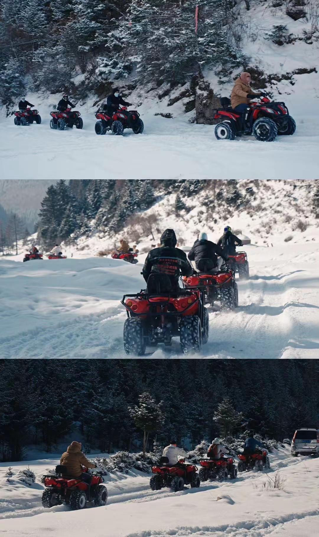 龙年吉祥 踏雪迎春！开启龙年的一百种方式 辞旧迎新龙年大吉 雪地摩托 龙年行大运