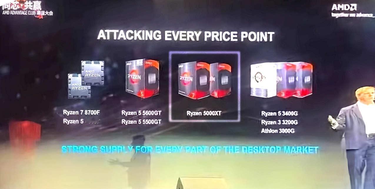 【AMD在中国宣布锐龙5000XT处理器】日前，在北京举办的AI PC创新峰会上
