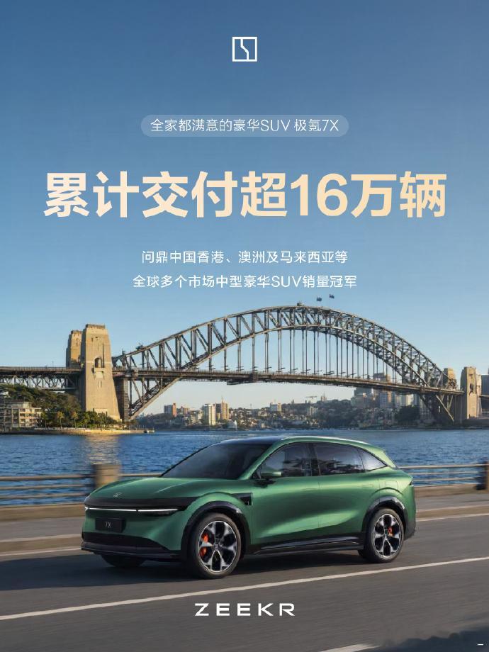 极氪 累计交付量突破800000辆 