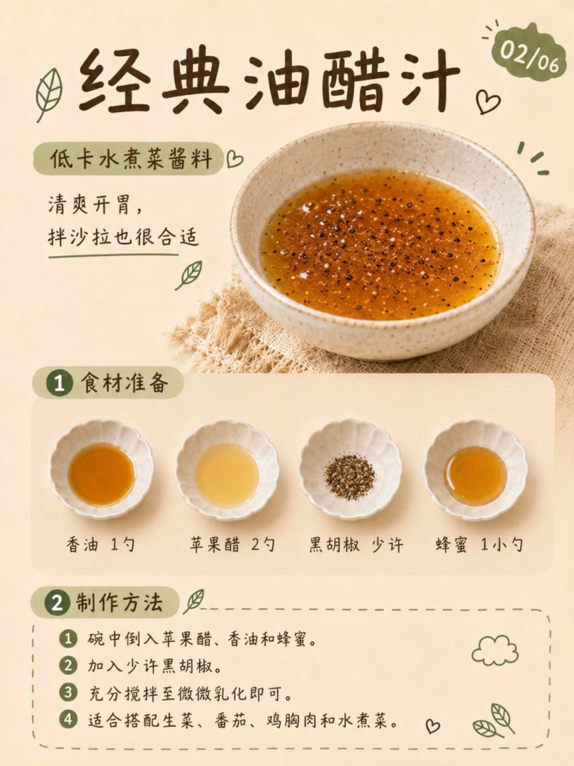 6款低卡水煮菜酱料分享！我能吃一吨菜 ​​​