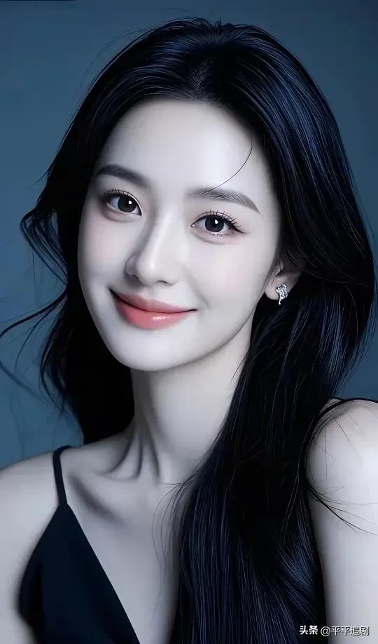 黑裙衬出清冷骨，笑眼藏尽温柔意，于静谧蓝调里，自成一道风景✨
气质黑裙搭配 气质