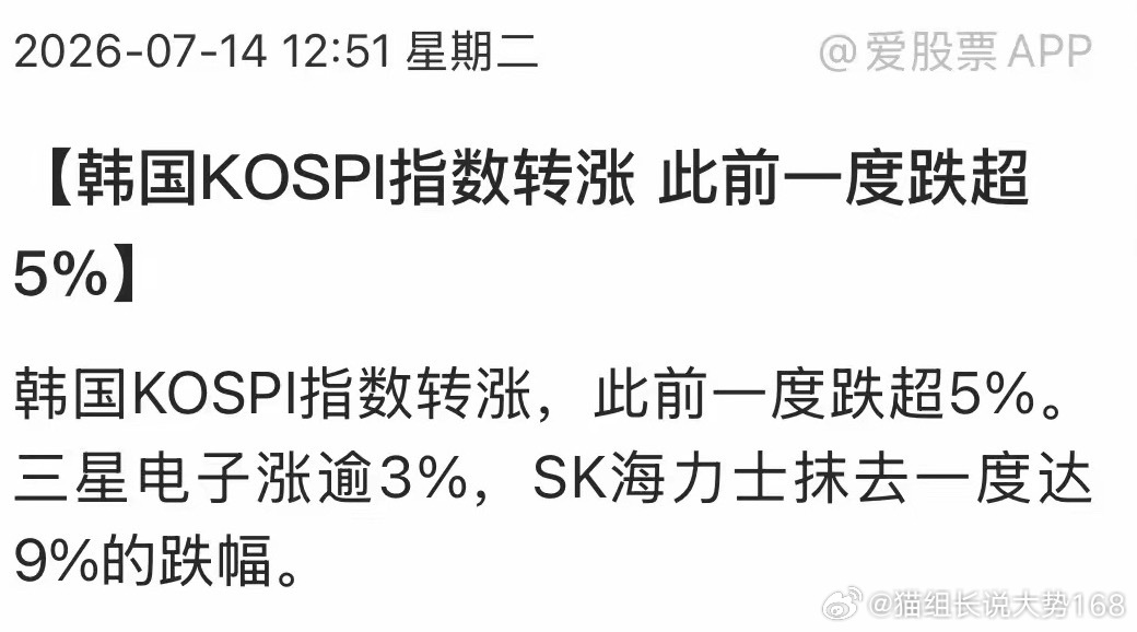 量化韩国因子的联动效应盘面彻底印证！午盘韩股从深跌快速翻红，午后A股科创50、创