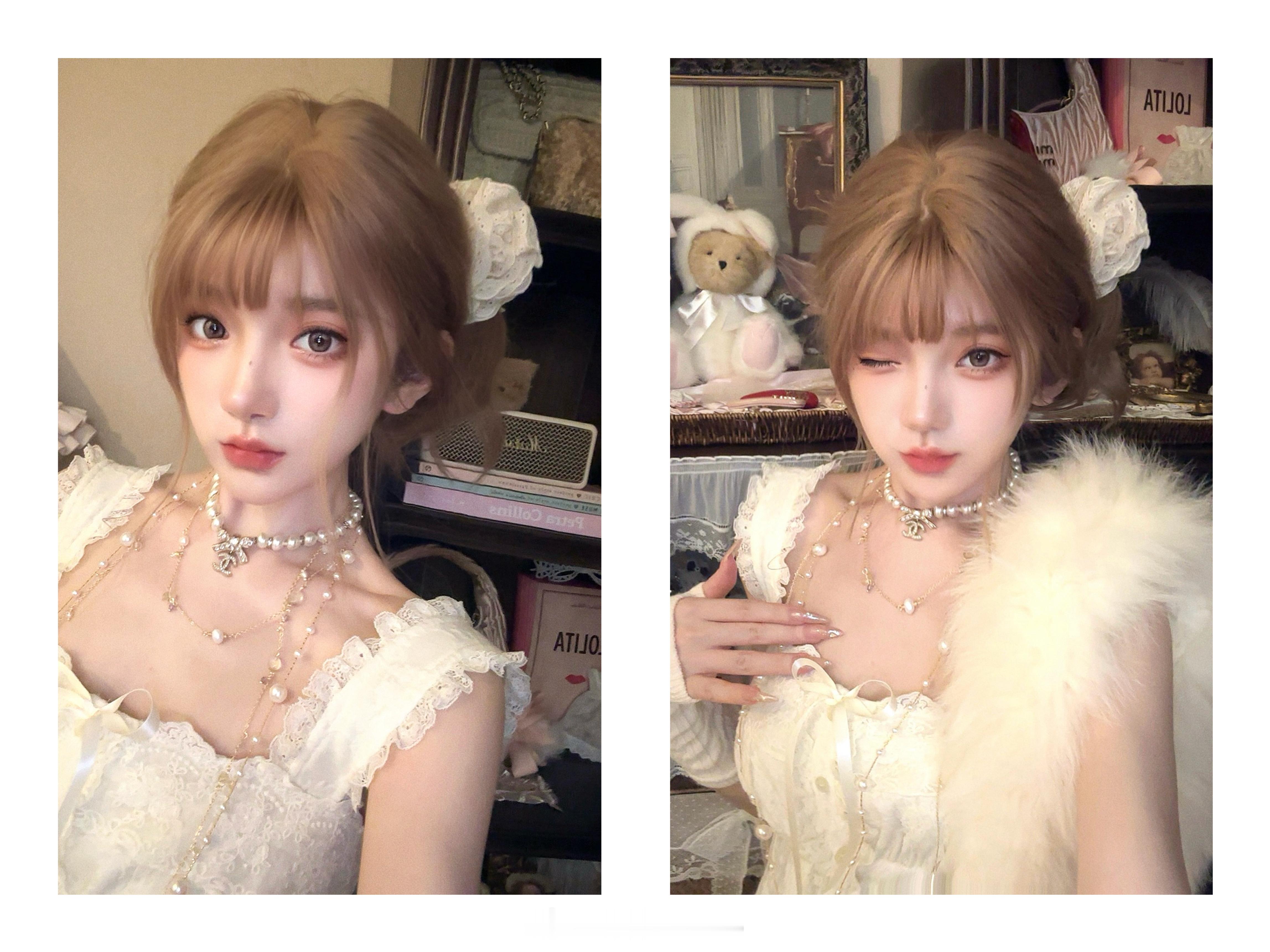 修图越来越慢了精力有点跟不上了～。(ノ)´Д'(ヾ)゜但是衣服真的好好看～每次看