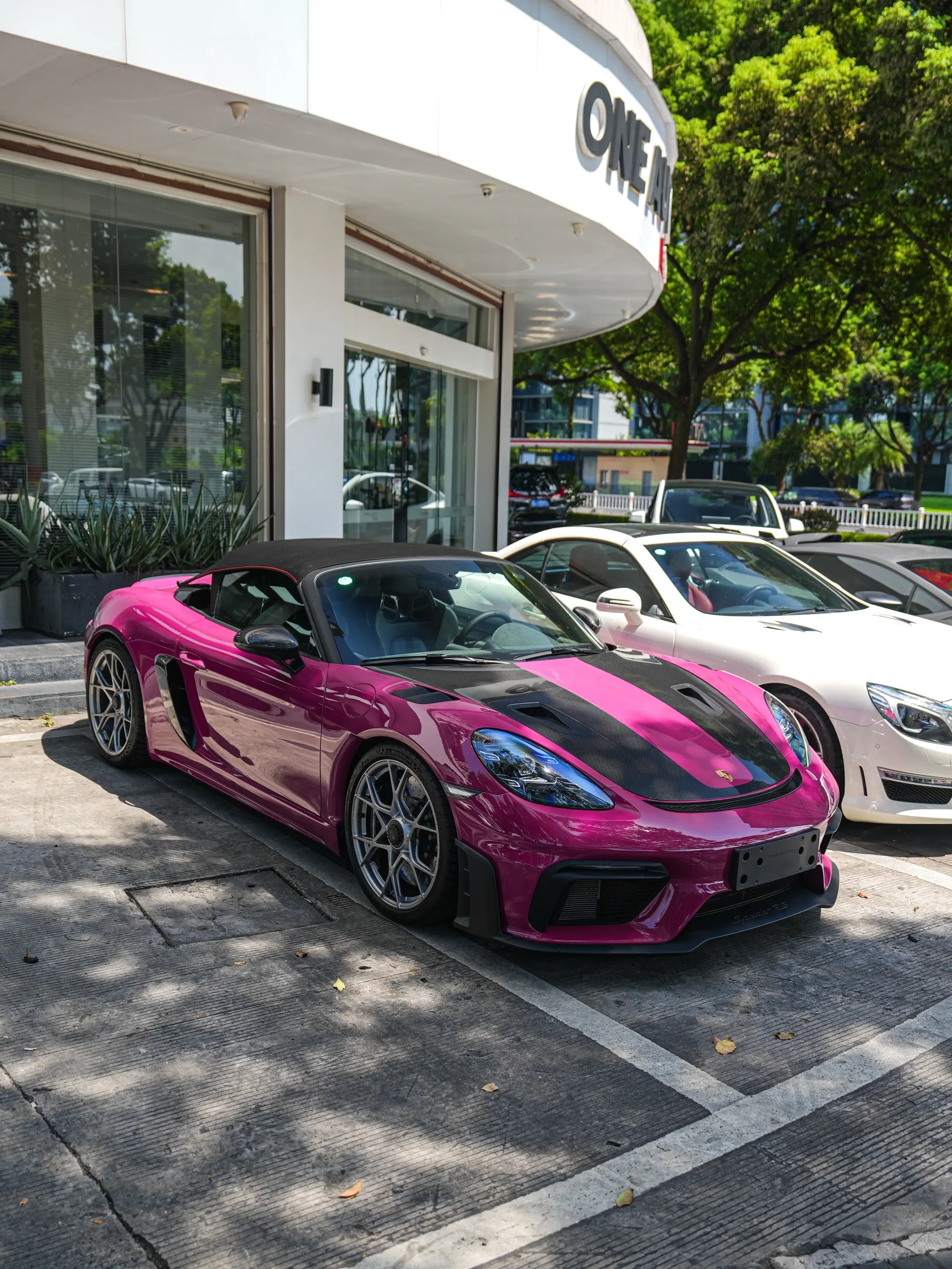 保时捷718 Spyder RS落地温州，而且车子选配魏斯阿赫套件