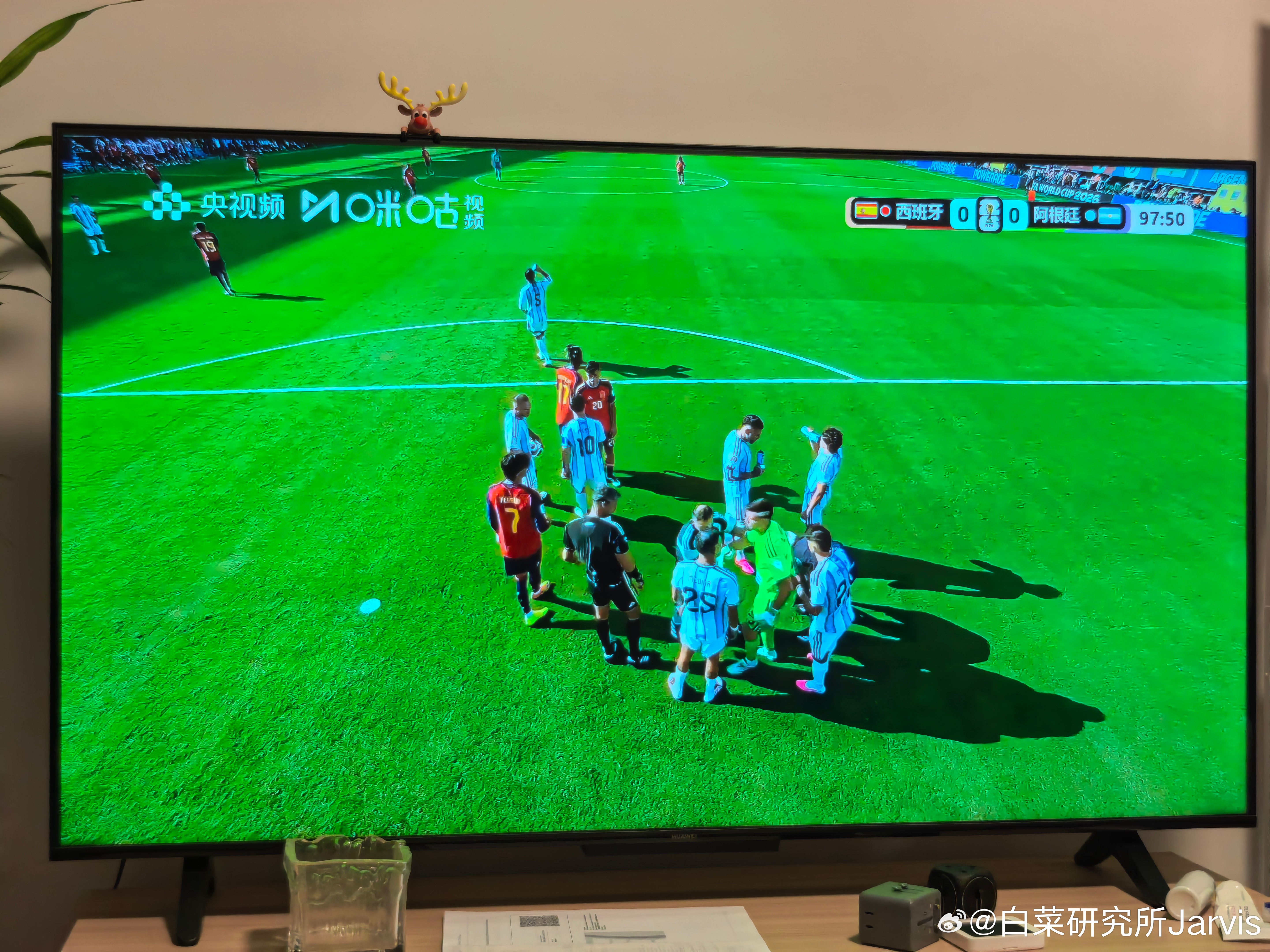 西班牙vs阿根廷这个进球是怎么吹掉的？？？ 
