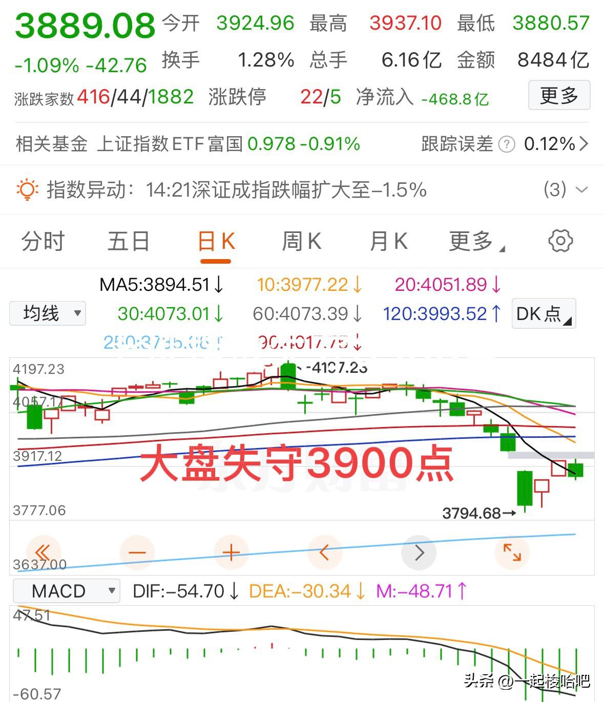 收盘了！指数集体回调，金融科技领跌市场，全天保持颓势，大盘往下成功回补缺口，主力