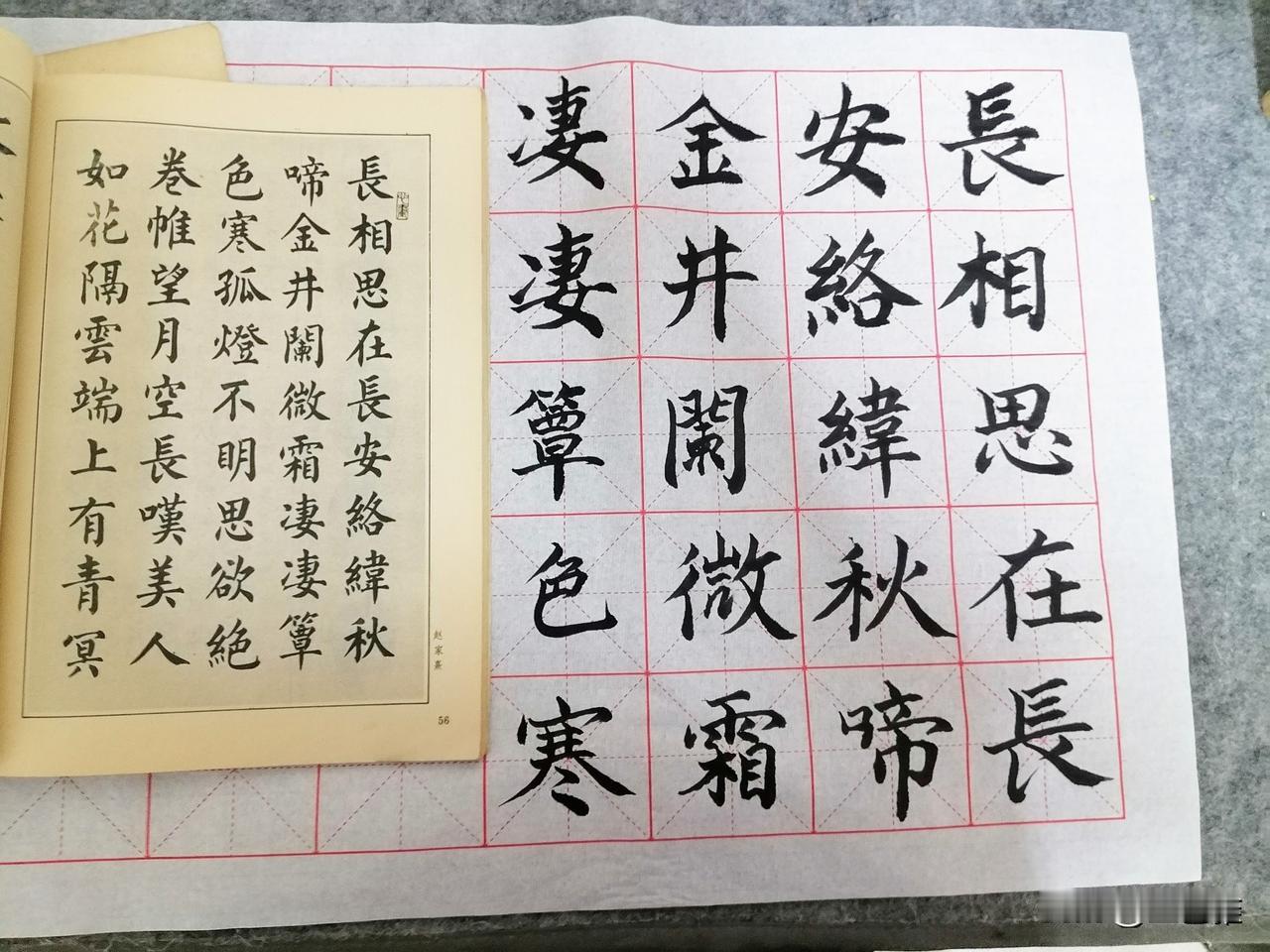 我刚刚练习几行字，就写这些吧！感觉写不动了！我有好些天没写了！

其实书法应该每