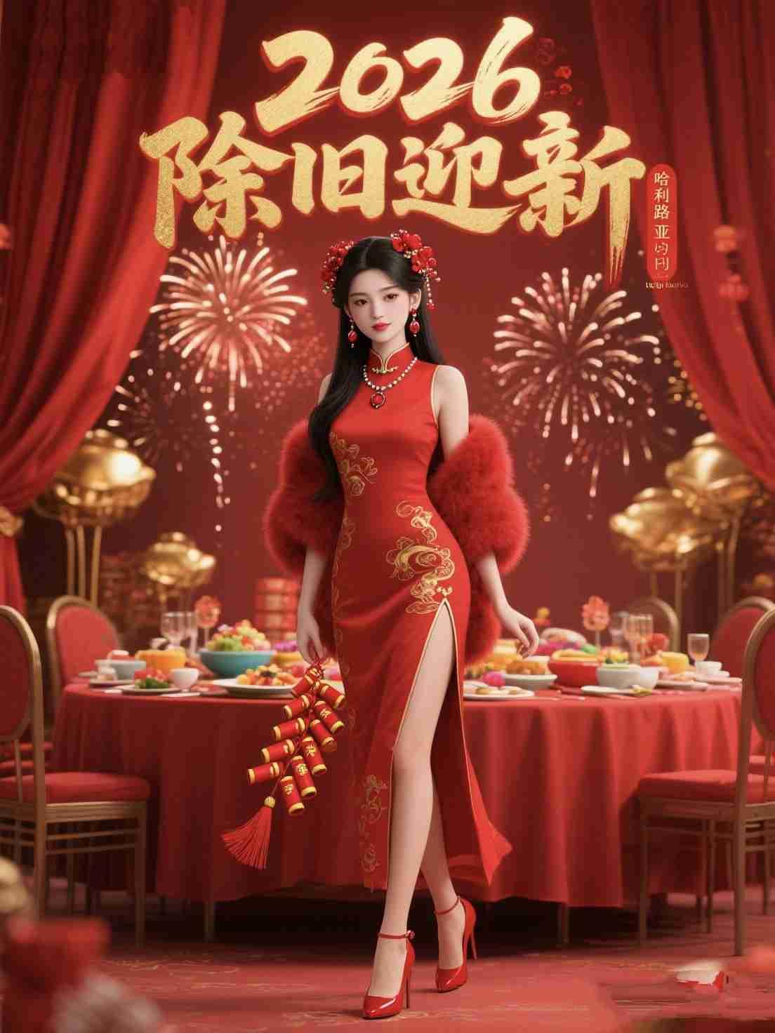 我的今日状态：😁轻松愉快
我这里的天气：☀️晴天
《除夕》
 
灯火漫过窗棂，