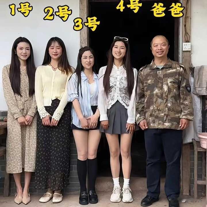 如图所示，你认为谁才是他的女儿？