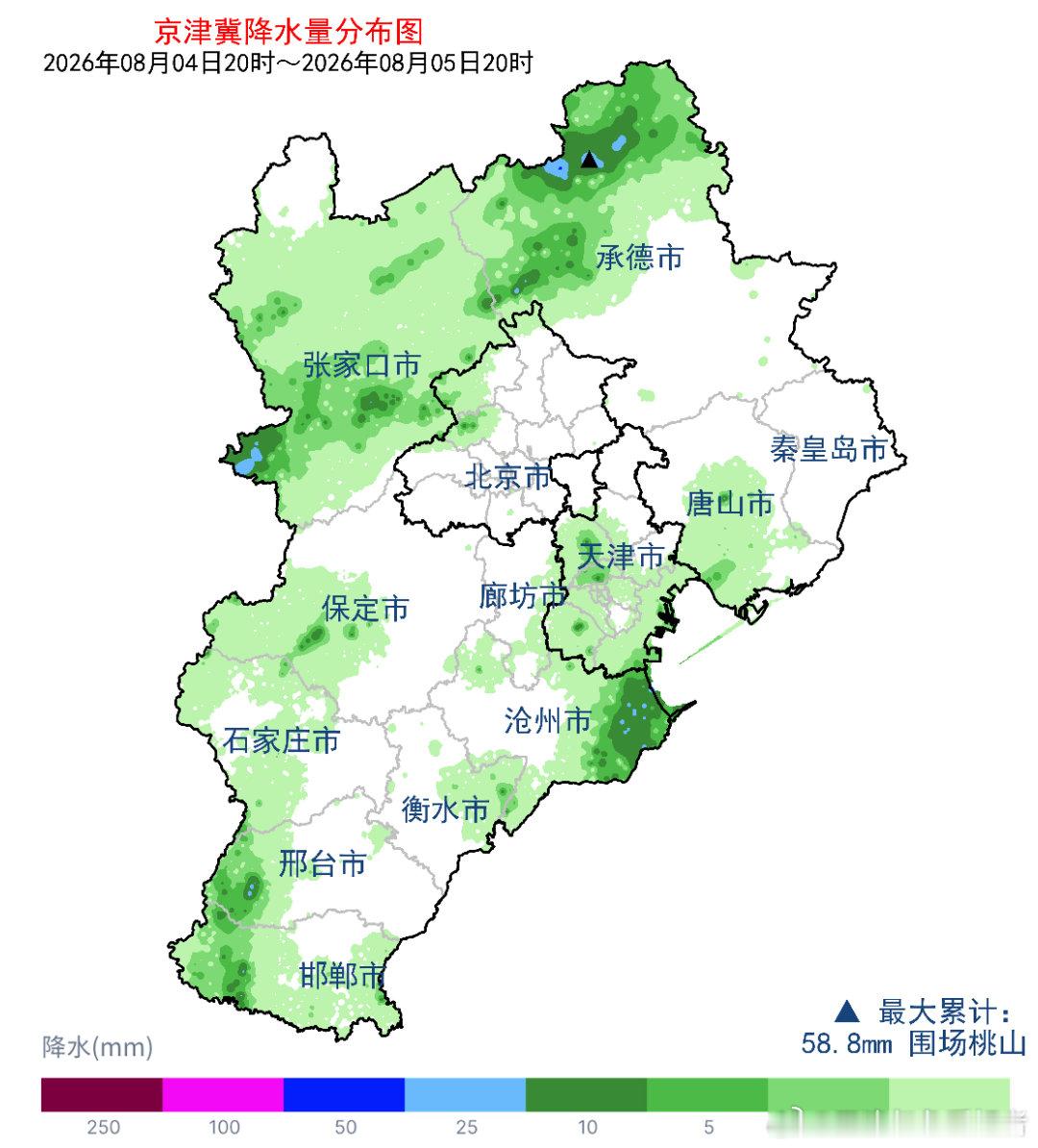 【雨情】暖湿气流影响，昨天夜间和今天白天，本市出现分散性雷阵雨天气，全市自动站最