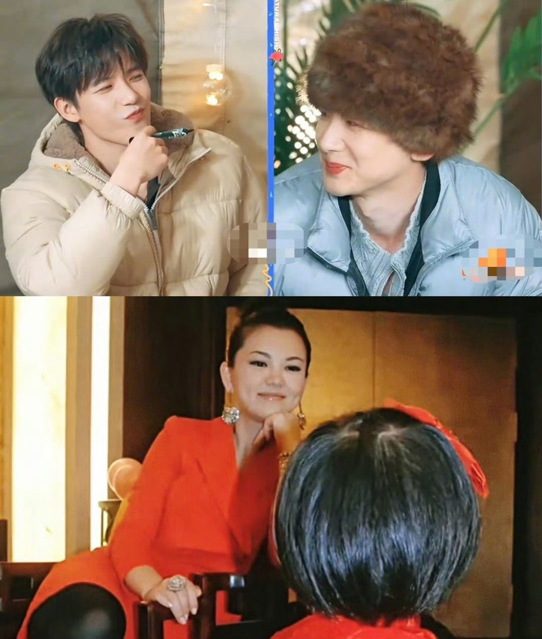 王安宇看白敬亭李湘看王诗龄 王安宇那欣赏的小眼神藏都藏不住，果然默契搭档最好嗑