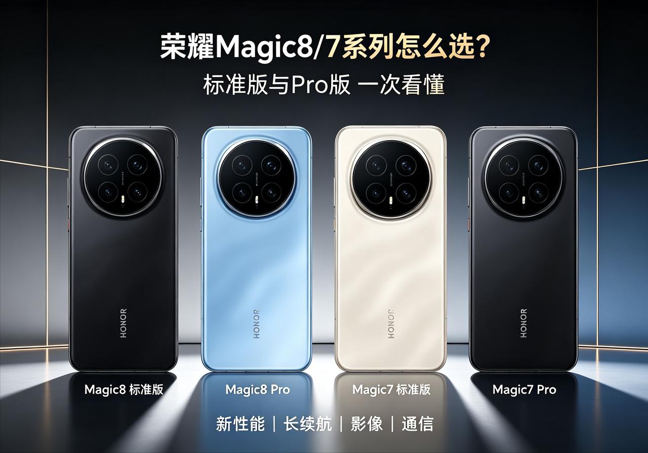 新老旗舰怎么挑？荣耀 Magic8/7 标准版与 Pro 版别乱选

预算卡在 
