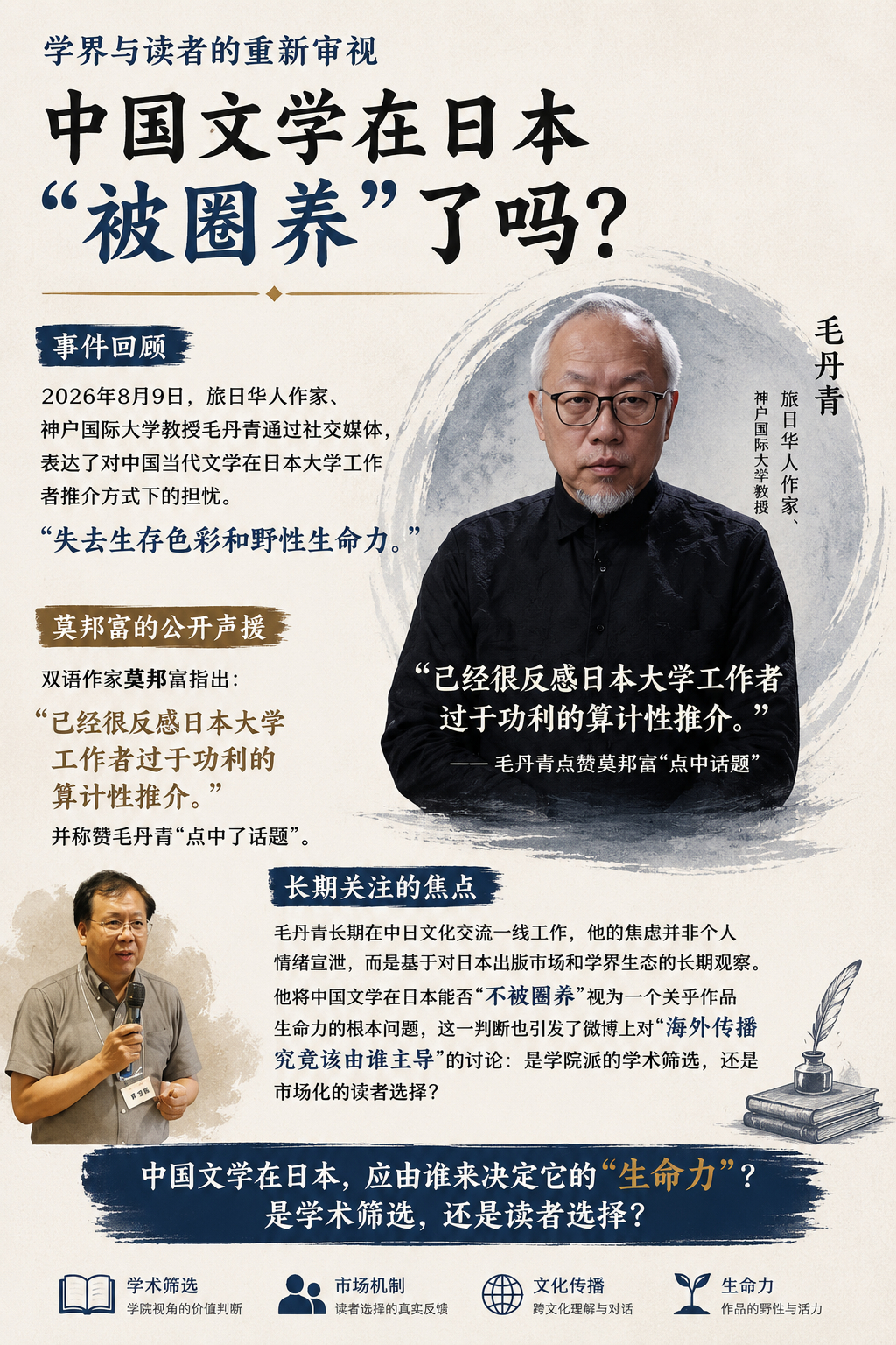 实际上，这是关于“中国文学如何走出去”的大话题，多谢业内同仁们的关注🤔文学有得