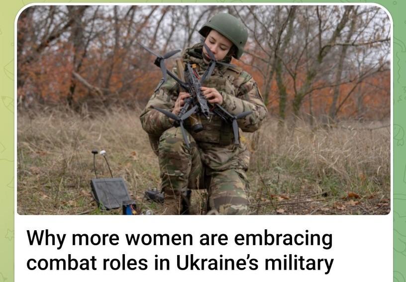 [彩虹]越来越多乌克兰女性走向战场
近四年前俄乌战争爆发时，26岁的士兵蒙卡（化