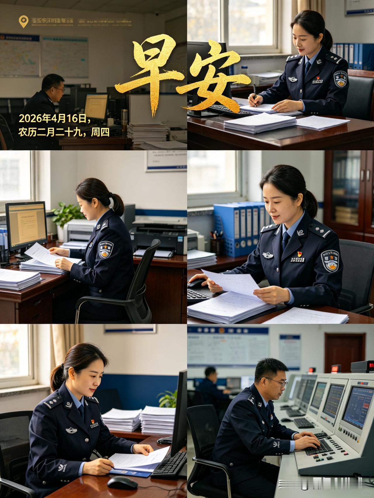 早上收到人民警察的早安祝福，感觉超暖！
想象一下，当清晨第一缕阳光照进房间，手机