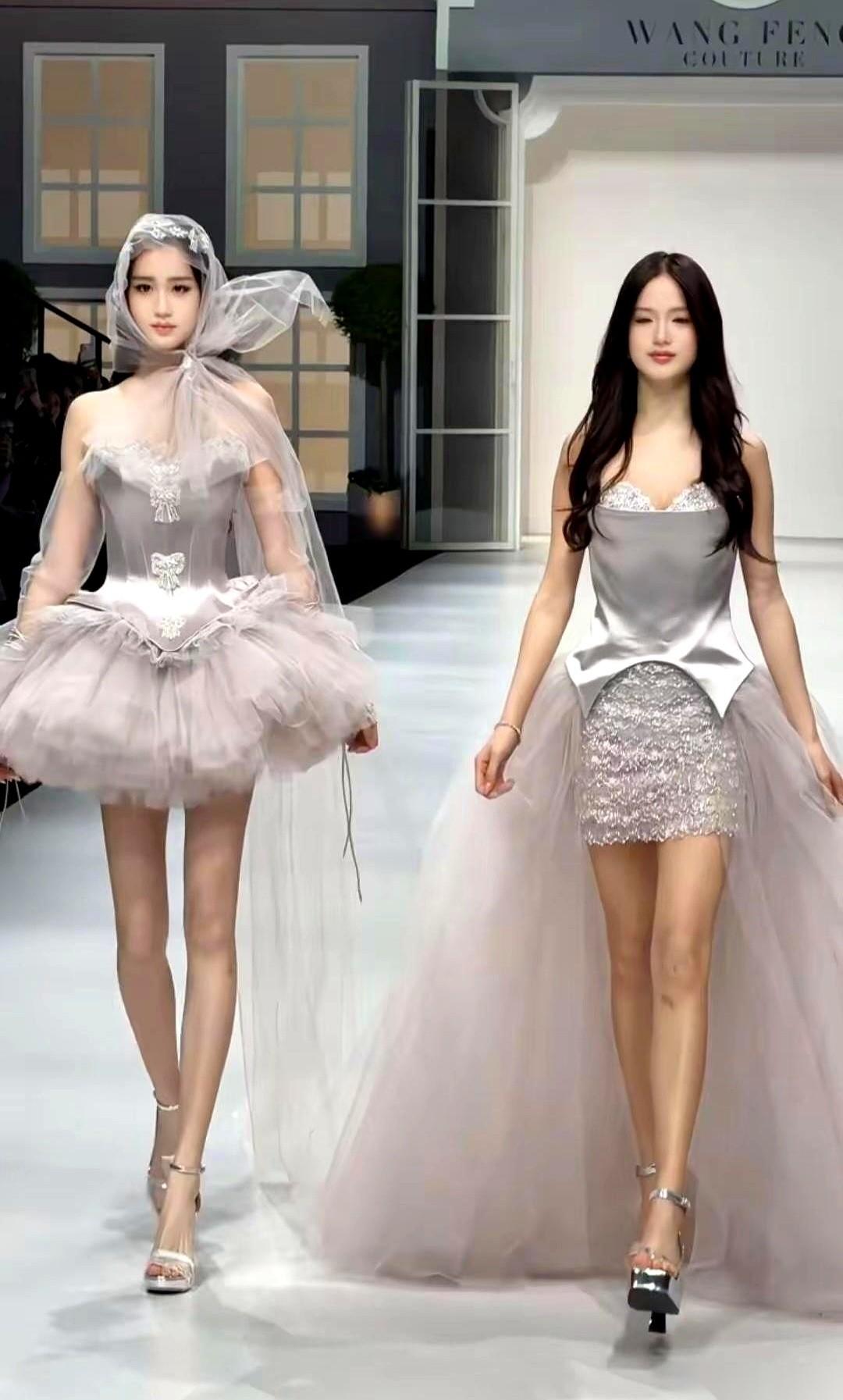 上海，二零二六年三月二十八号，王锋大秀的灯光刚暗下来。
音乐还没进主歌，T台尽头