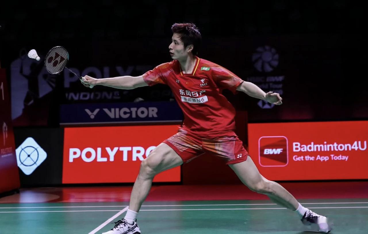 2026中国🇨🇳羽毛球公开赛🏸男子单打四分之一决赛:中国台北选手周天成2比