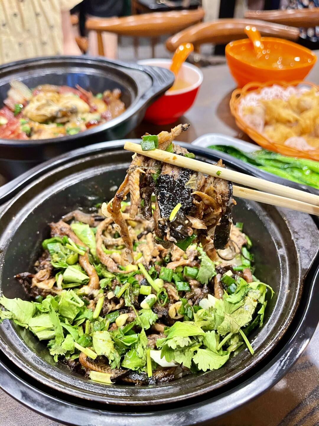 来中山崖口村！一定要去吃黄鳝煲仔饭‼️