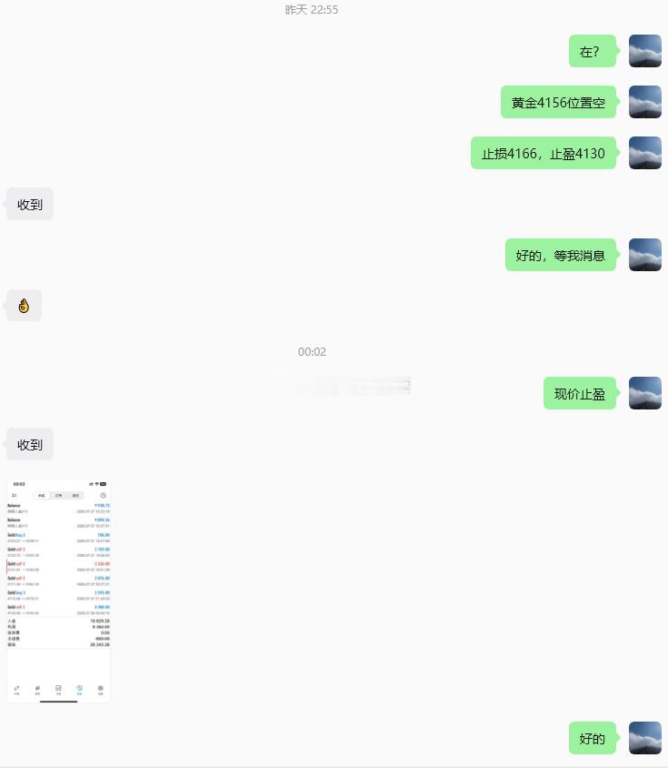 实盘布局黄金4156位置空，行情下跌至4139位置，空单止盈170个点，百点利润