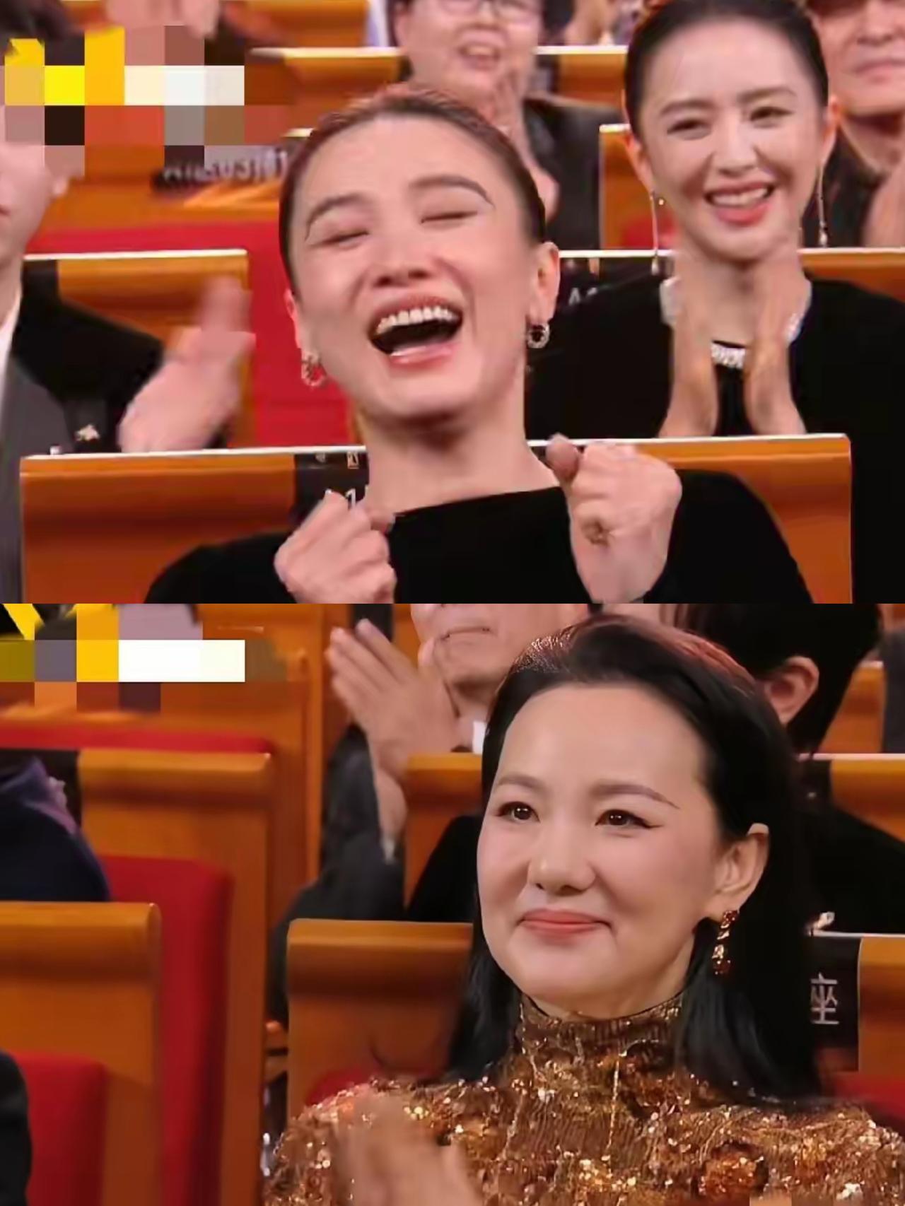 咏梅还是太体面了。
听到金鸡奖最佳女主角是宋佳，
宋佳第一反应是兴奋得不能自已，